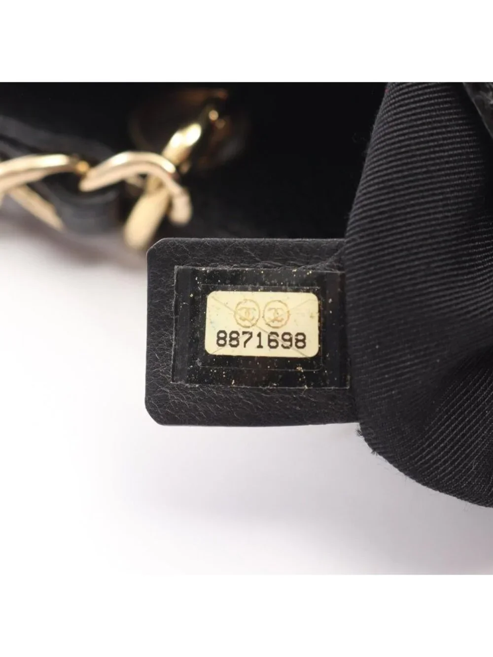 Chanel Tote Quilted Petite Shopping PST Black Leather Chainto - Picture 5 of 14